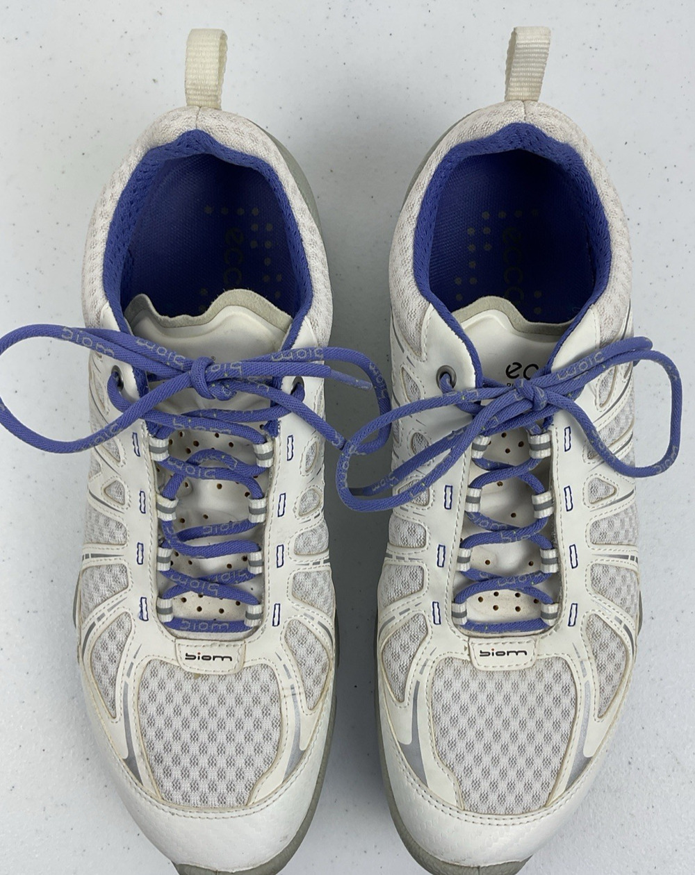 ECCO W Biom Performance Shoes EU 39 White Blue Walking Training Comfort